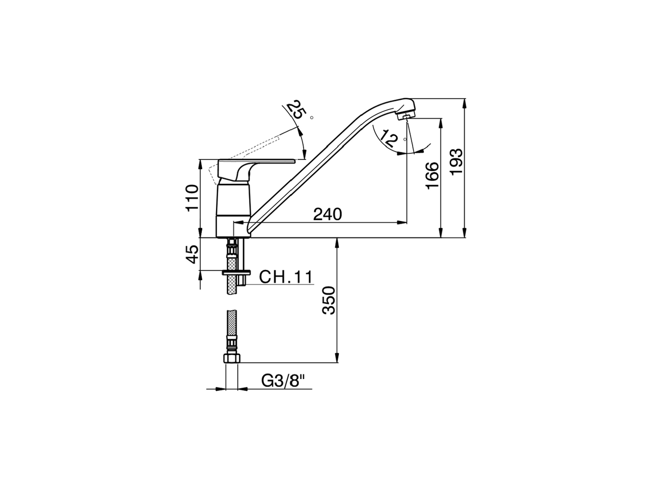Miscelatore monocomando lavello EnergySave KITCHEN_A3000585 - v1