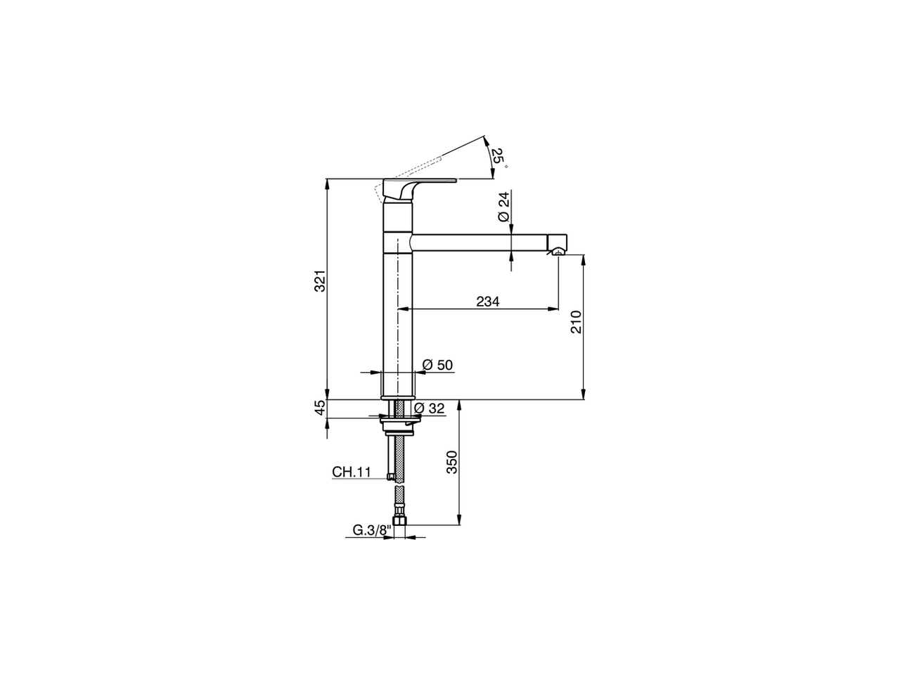 Miscelatore monocomando lavello KITCHEN_A3001580 - v1