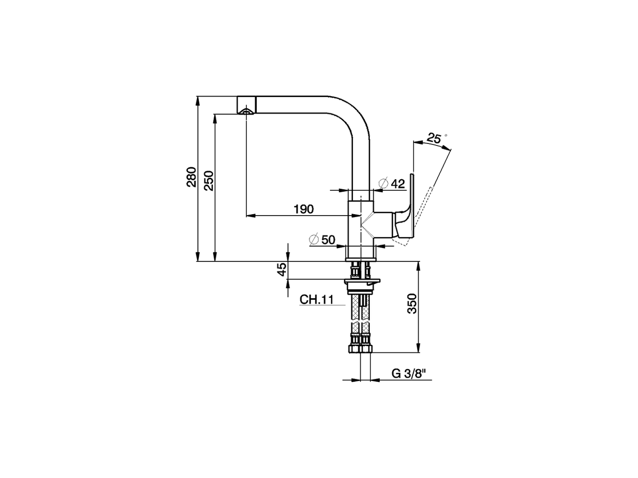 Miscelatore monocomando lavello EnergySave KITCHEN_A3003535 - v1