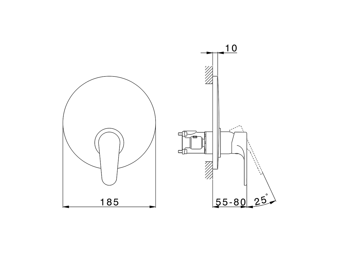 Completo Monocomando per One-Box ONE BOX_A30BM010 - v1