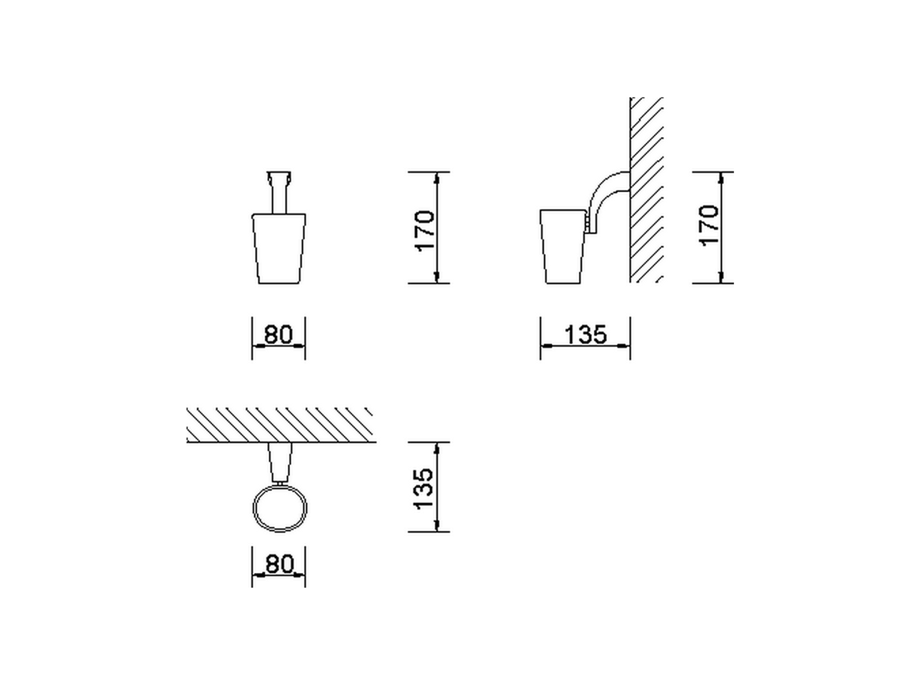 Porta bicchiere ACCESSORI BAGNO_AE090500 - v1