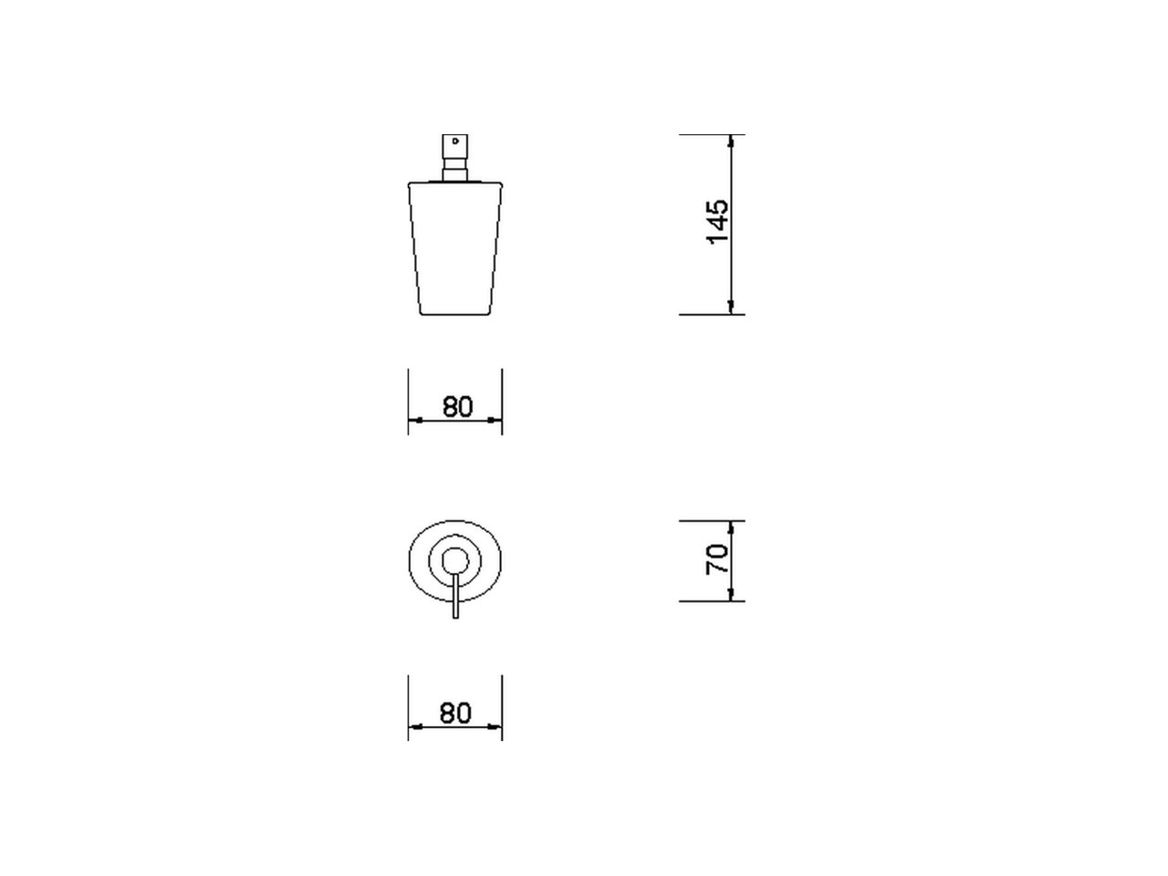 Porta sapone liquido ACCESSORI BAGNO_AE090610 - v1