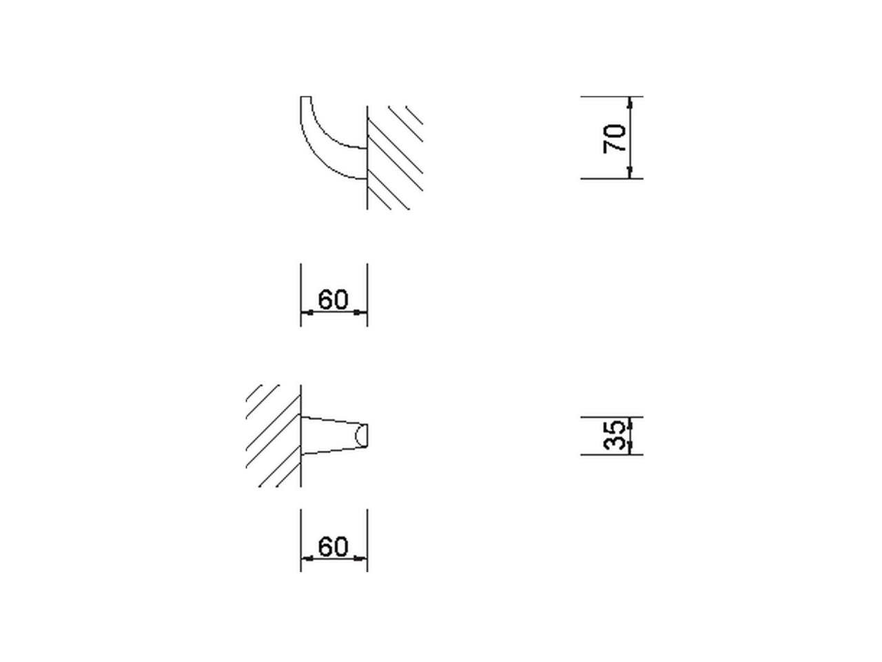 Appendino singolo ACCESSORI BAGNO_AE090710 - v1