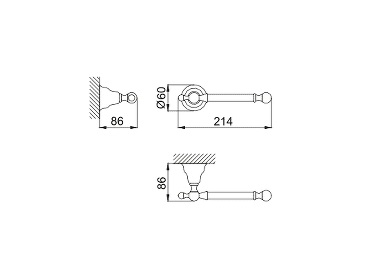 Porta rotolo ARCANA COMPLEMENTI_AR090400 - v1