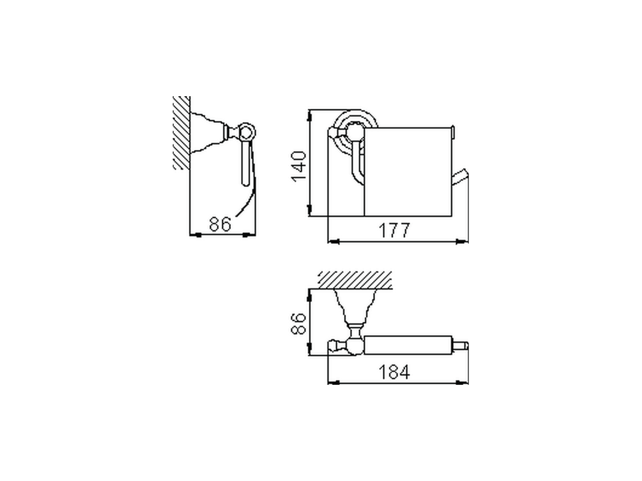 Porta rotolo ARCANA COMPLEMENTI_AR090420 - v1
