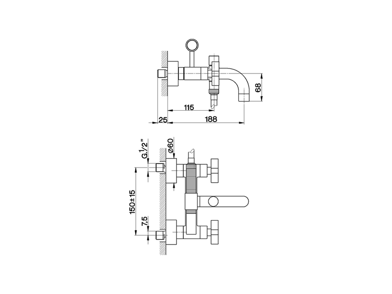 Miscelatore vasca completo BARCELONA_BA000103 - v1