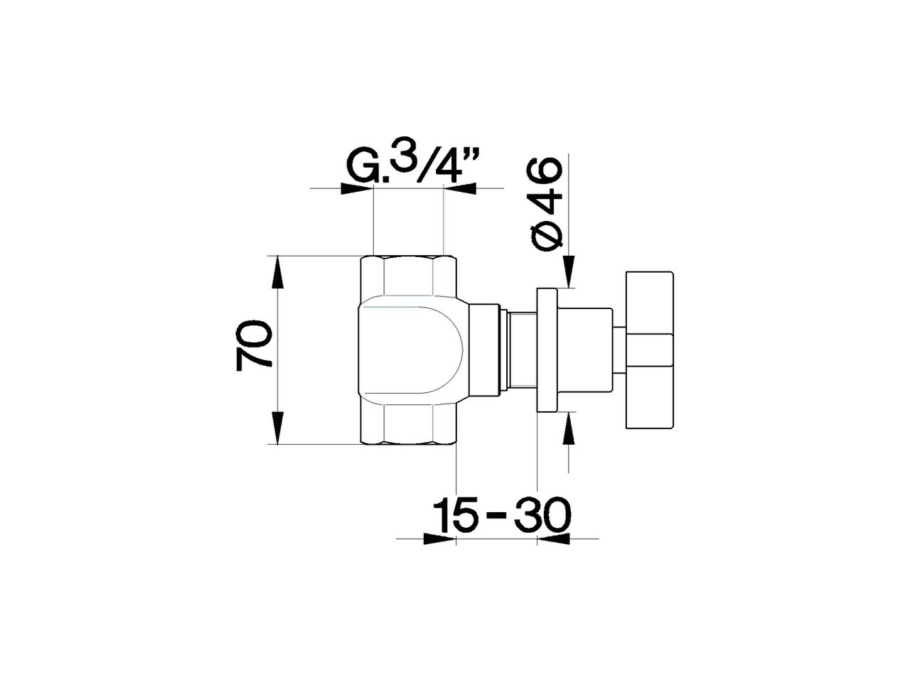 Rubinetto d'arresto incasso BARCELONA_BA000303 - v1