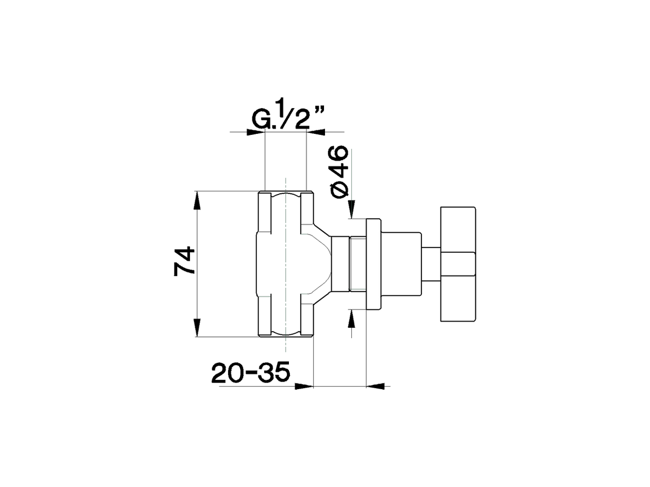 Rubinetto d'arresto incasso BARCELONA_BA000310 - v1