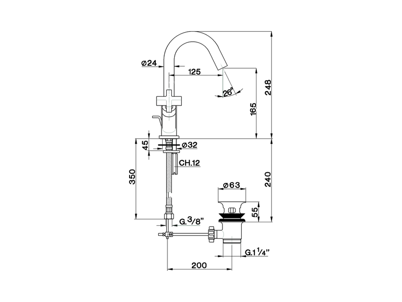 Miscelatore lavabo BARCELONA_BA000510 - v1