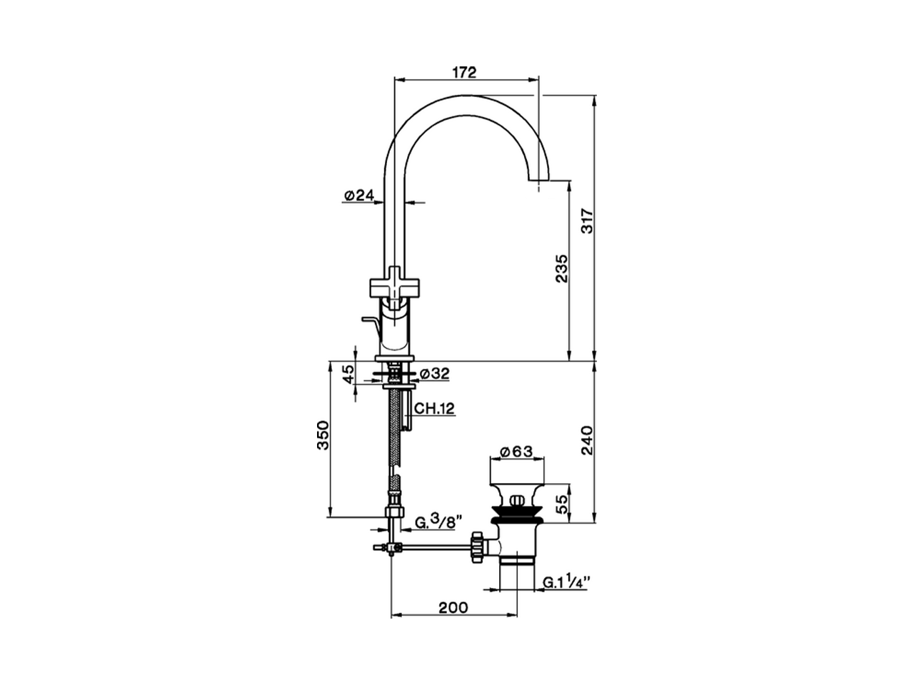 Miscelatore lavabo BARCELONA_BA000520 - v1