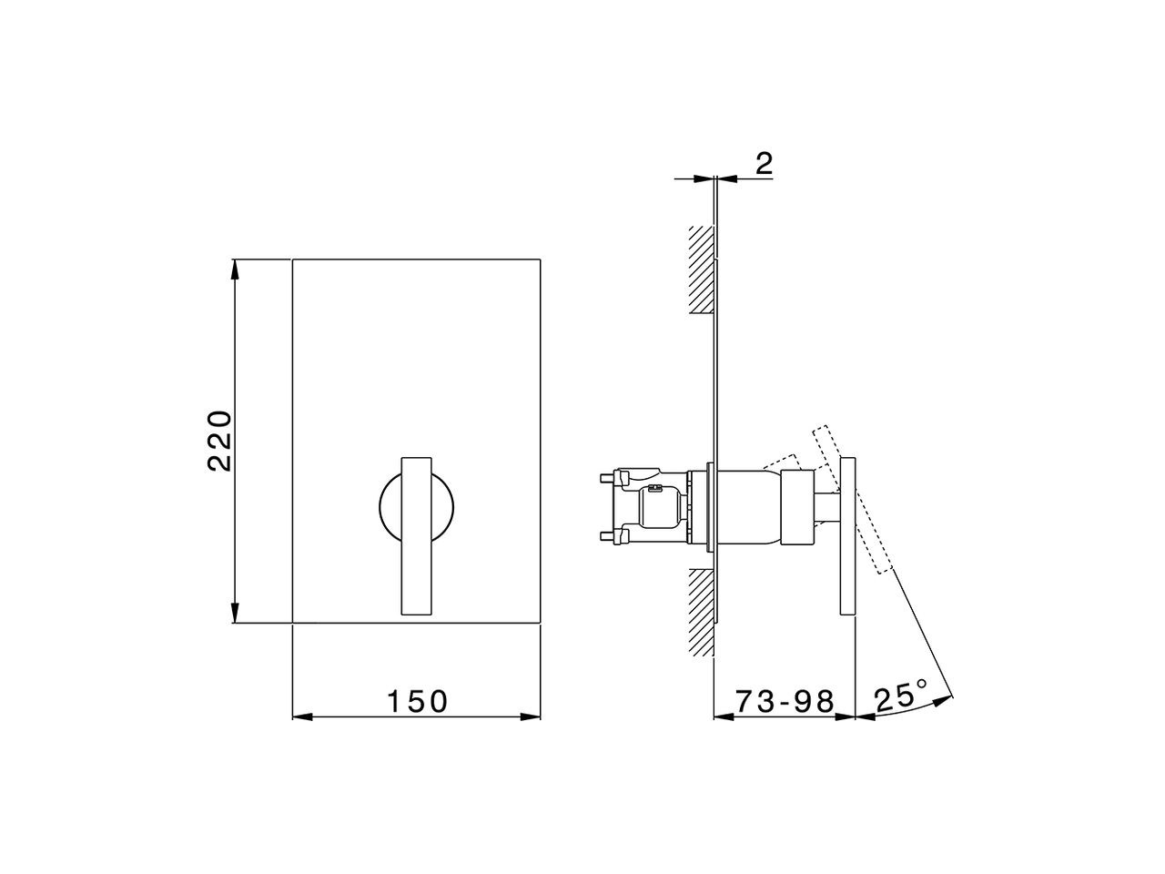 Completo Monocomando per One-Box BARCELONA_BA0BM010 - v1