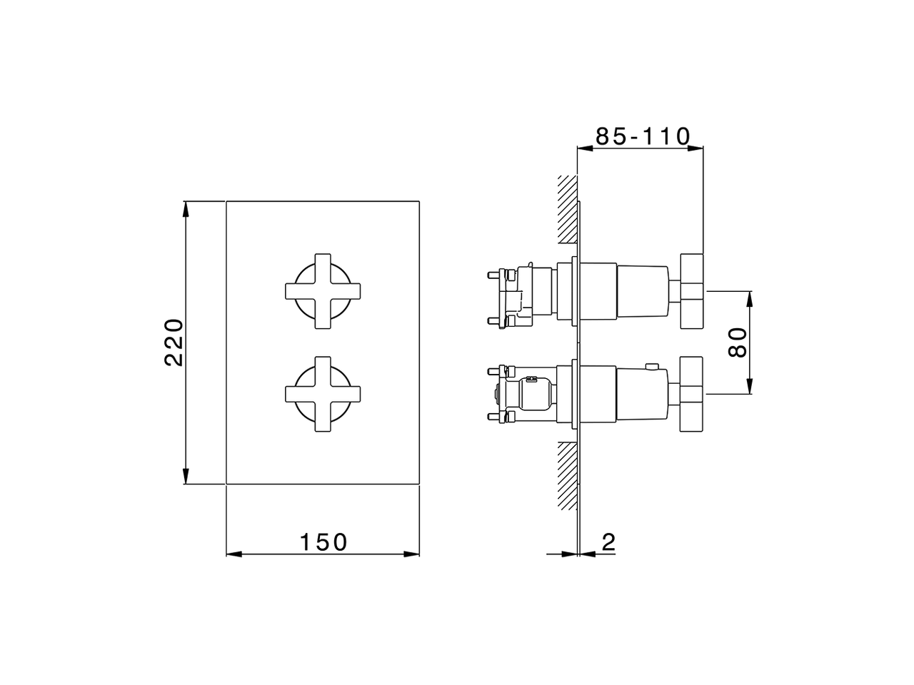 Completo Termostatico per One-Box BARCELONA_BA0BT030 - v1