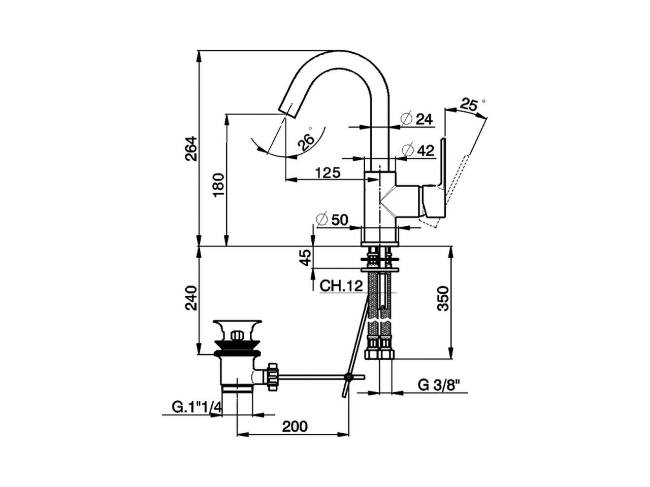 Miscelatore monocomando lavabo EnergySave TENDER_C2000475 - v1