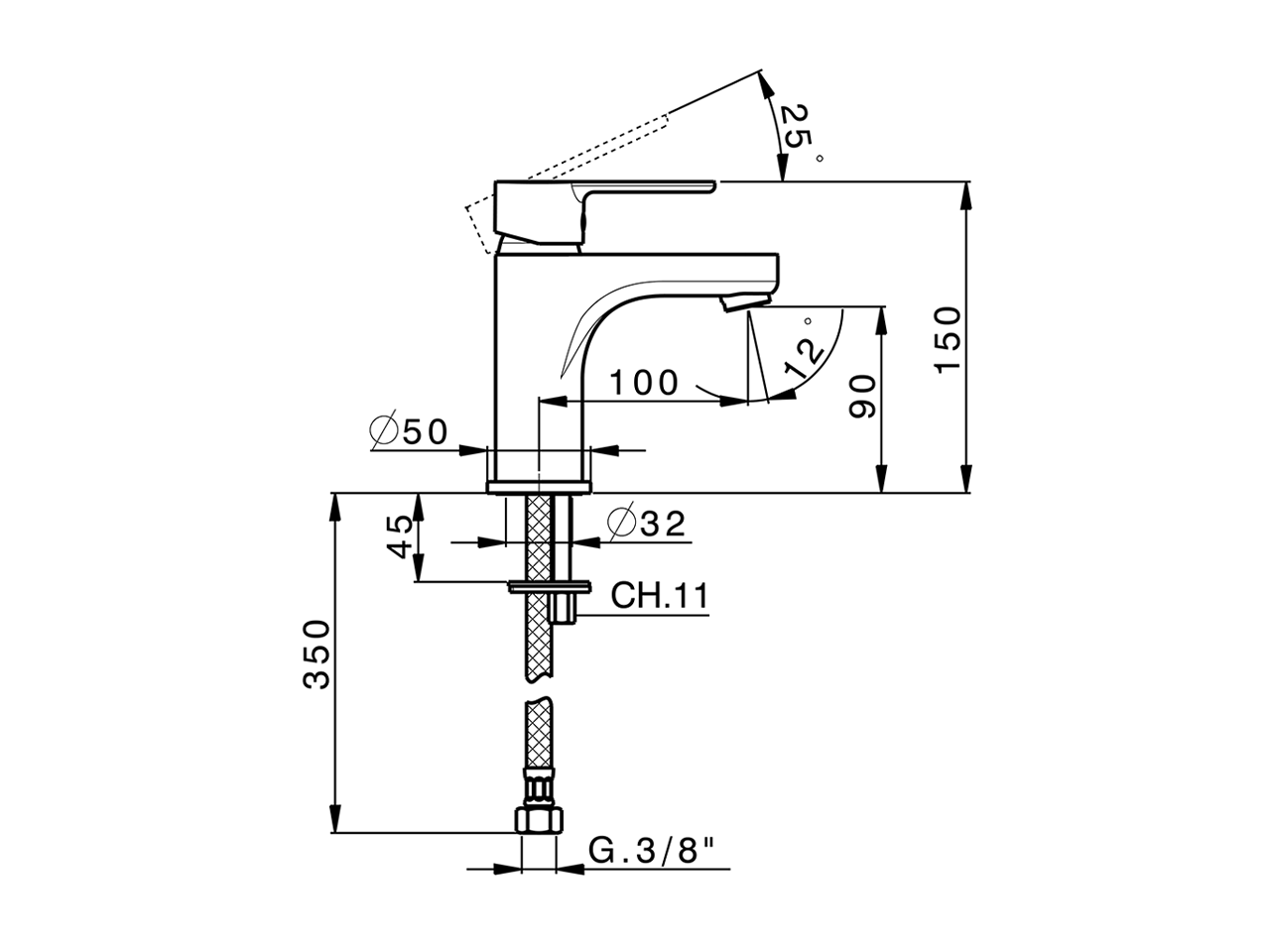 Miscelatore monocomando lavabo large EnergySave TENDER_C2000505 - v1