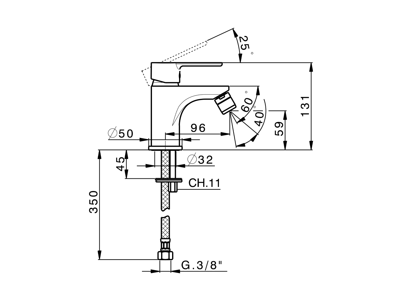 Miscelatore monocomando bidet TENDER_C2000560 - v1