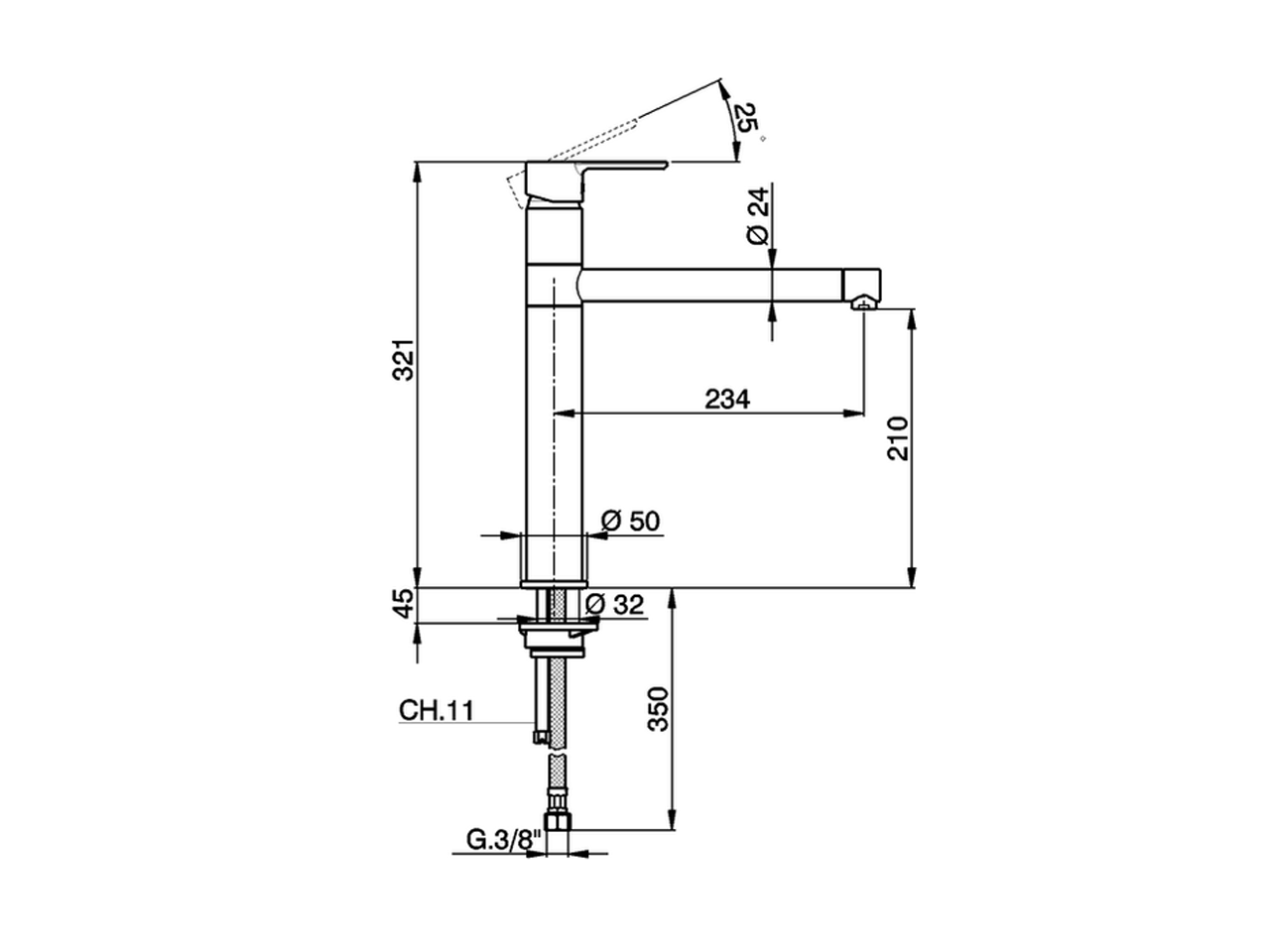 Miscelatore monocomando lavello KITCHEN_C2001580 - v1
