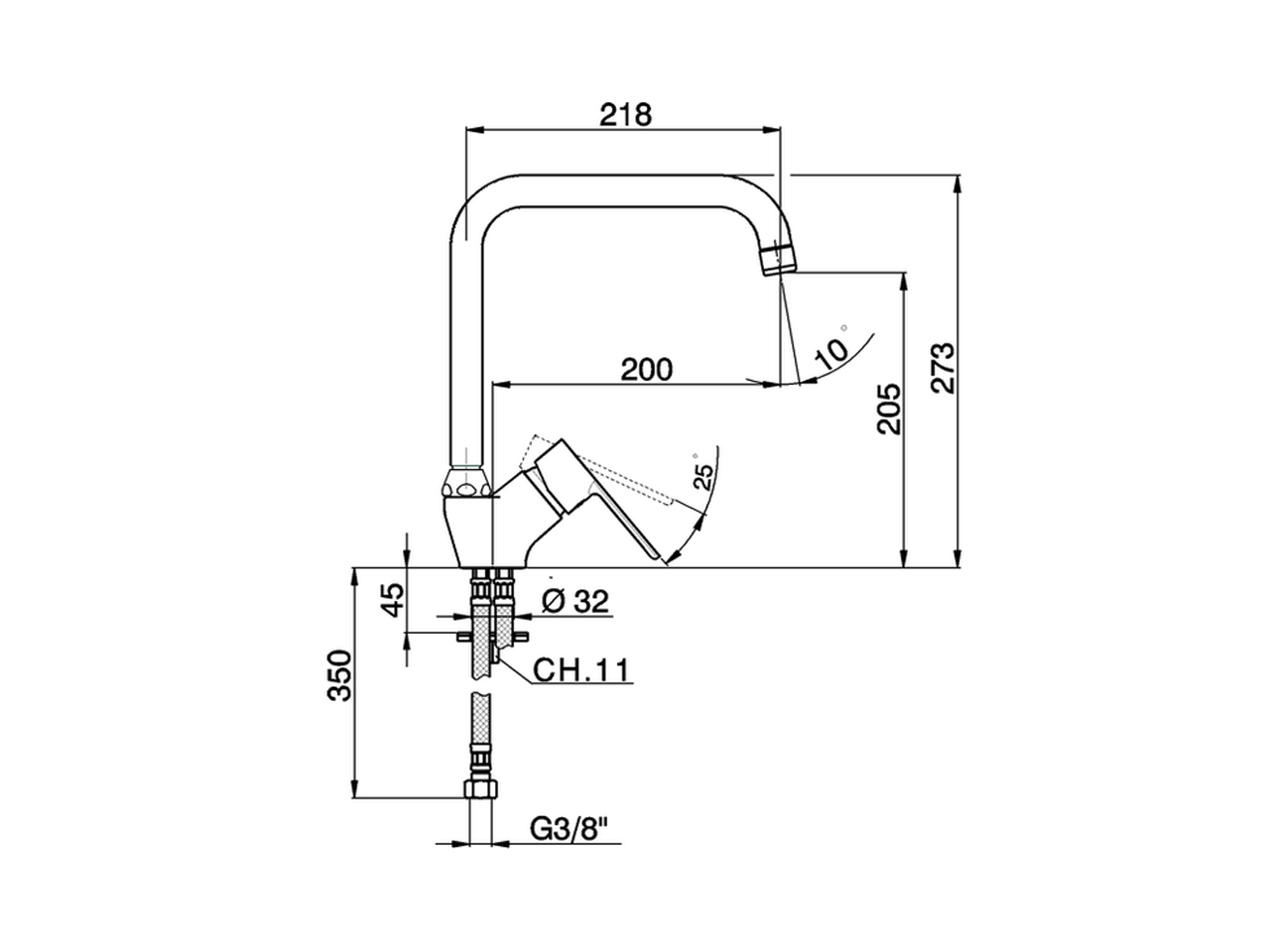 Miscelatore monocomando lavello KITCHEN_C2002520 - v1