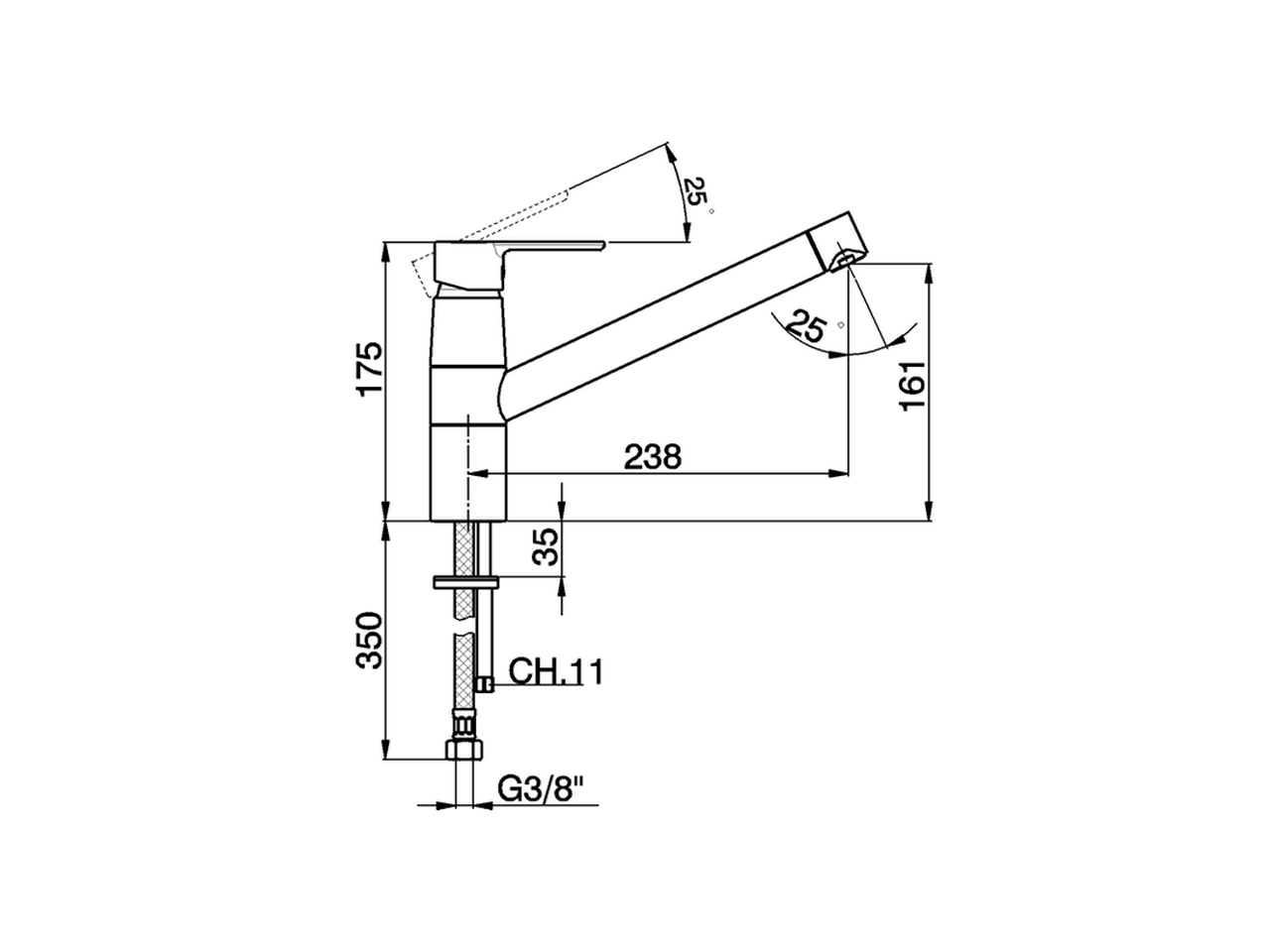 Miscelatore monocomando lavello KITCHEN_C2002580 - v1