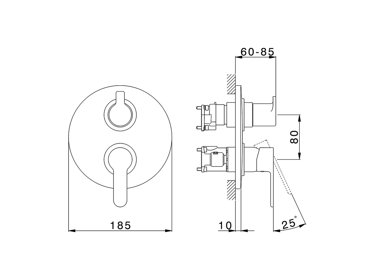 Completo Monocomando per One-Box ONE BOX_C20BM030 - v1