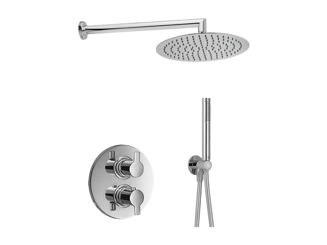 Kit completo miscelatore termostatico doc. incasso TENDER_C20KT010 - v1