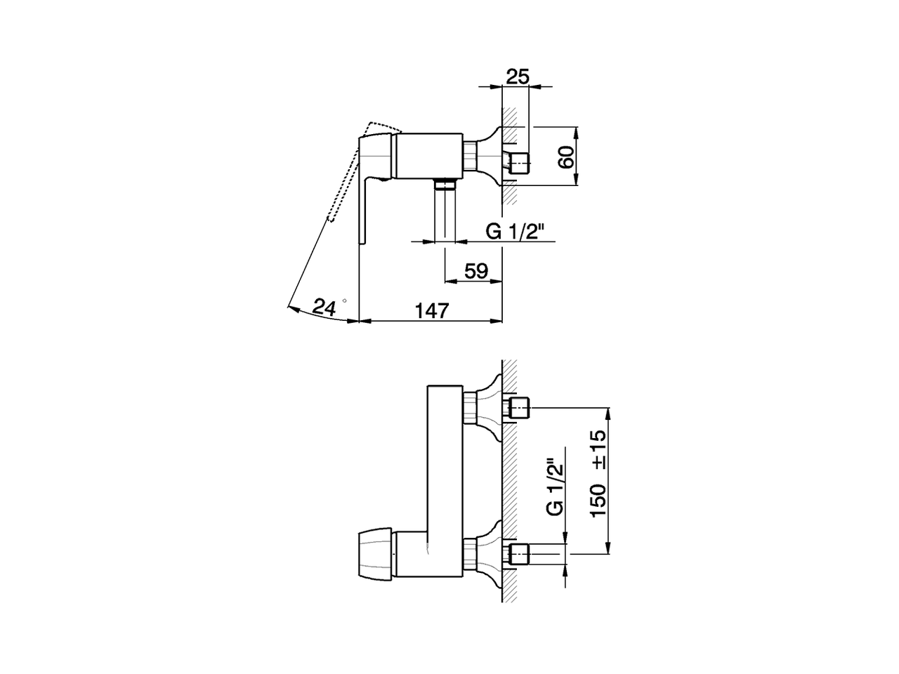 Miscelatore monocomando doccia CHERIE_CH000444 - v1