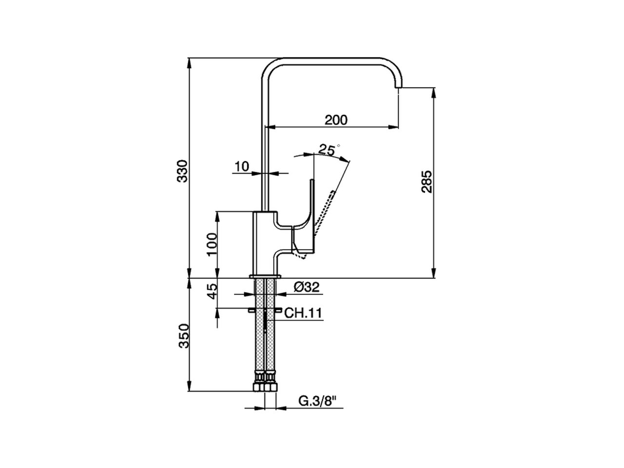 Miscelatore monocomando lavello EnergySave KITCHEN_CU002535 - v1