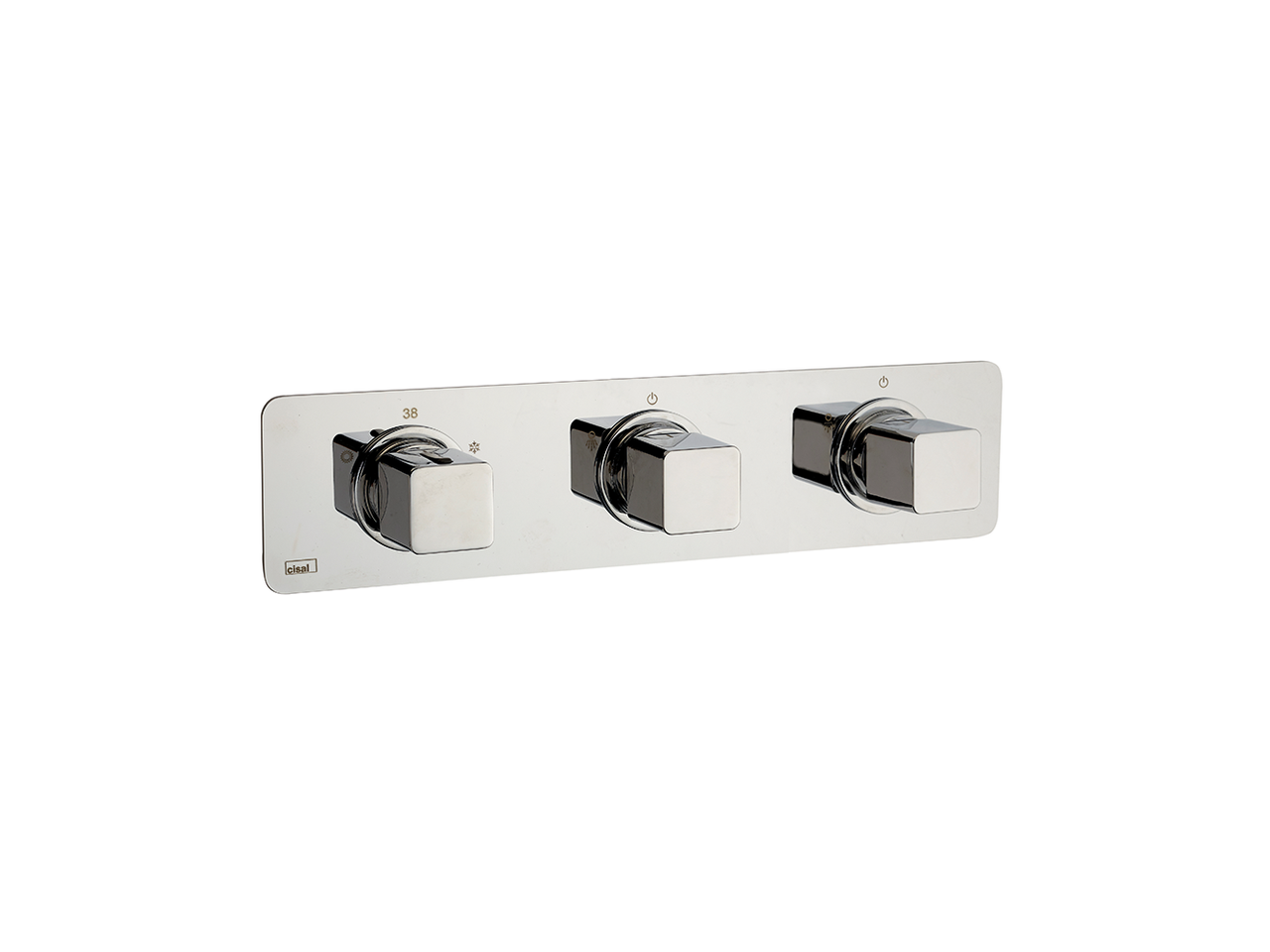 CisalParte esterna termo doccia incasso 2 funzioni CUBIC_CU01R200