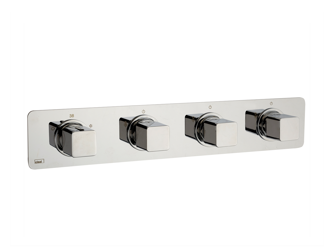 Parte esterna termo doccia incasso 3 funzioni CUBIC_CU01R300 - v1