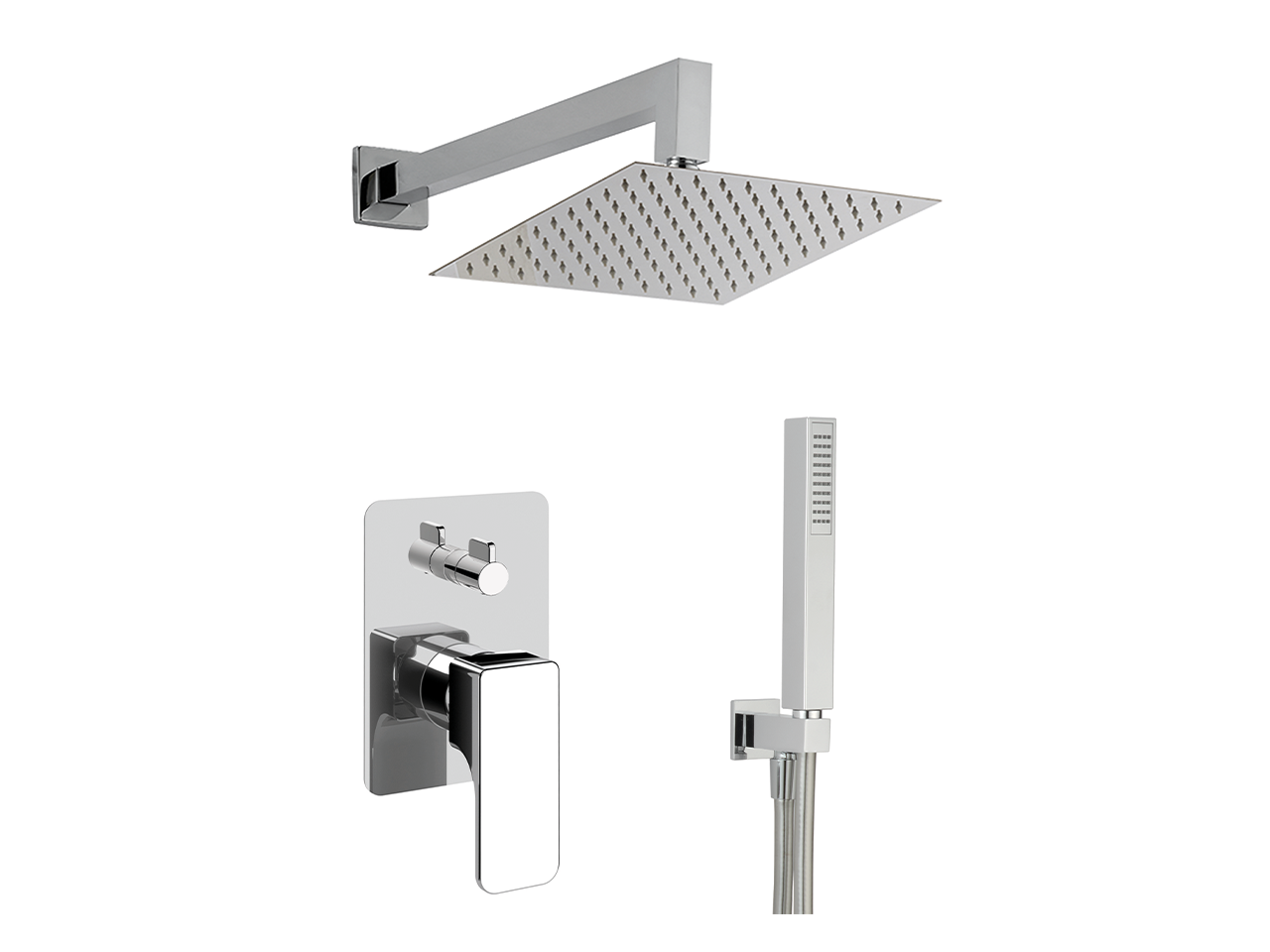 CisalCompleto miscelatore monocomando doccia incasso CUBIC_CU0KM030