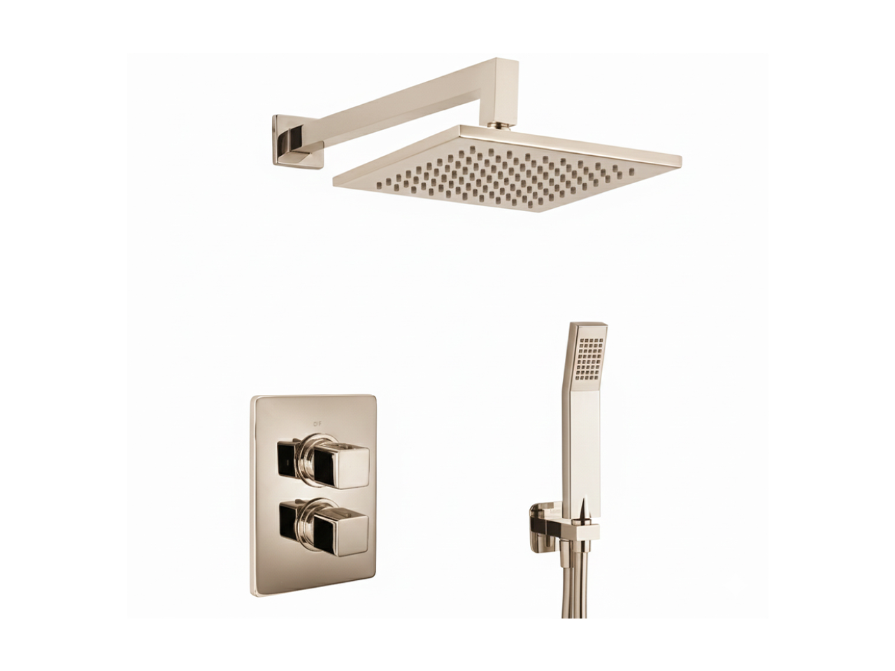 Kit completo miscelatore termostatico doc. incasso CUBIC_CU0KT010 -1