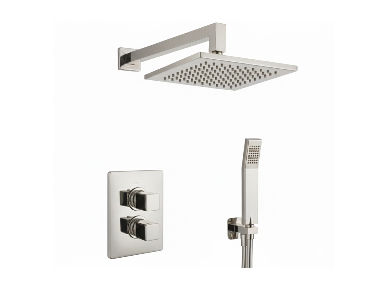 Kit completo miscelatore termostatico doc. incasso CUBIC_CU0KT010 -1