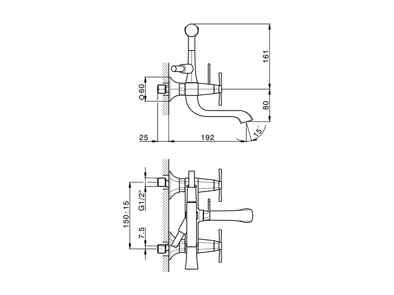 Miscelatore vasca completo CHERIE_CX000100 - v1