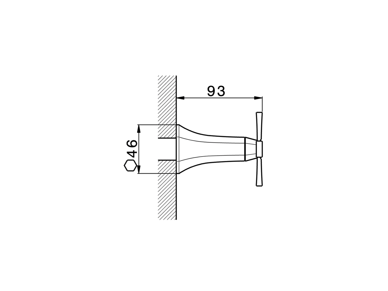 Parte esterna deviatore 2 uscite CHERIE_CX002000 - v1