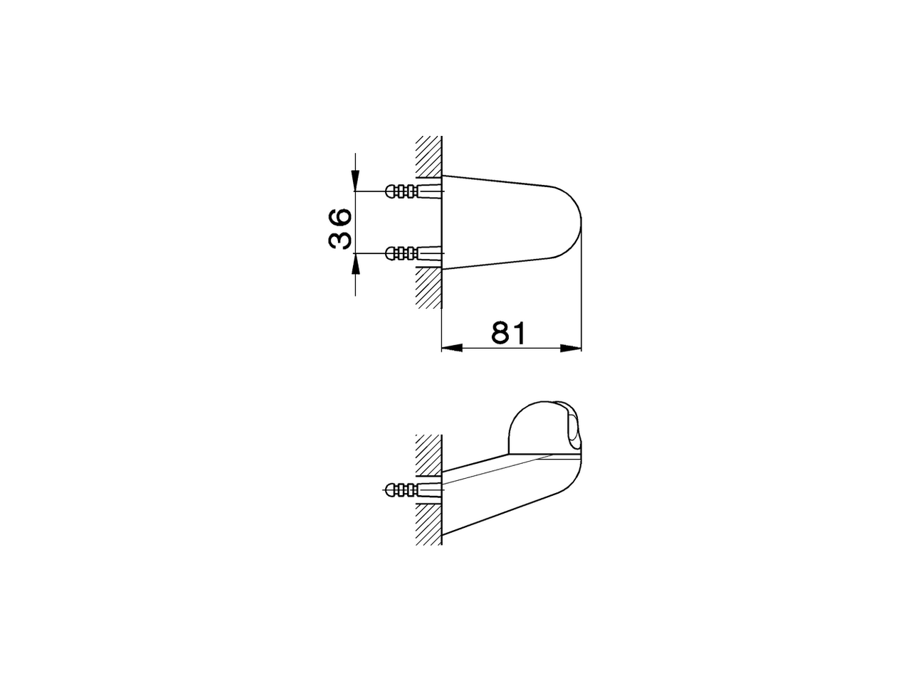Supporto duplex SHOWER_DS000500 - v1