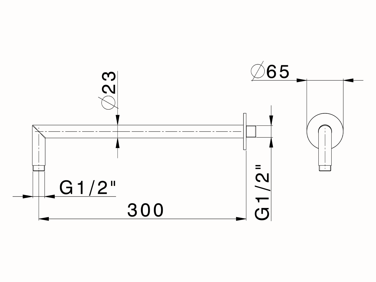 Braccio doccia XION_DS013541 - v1