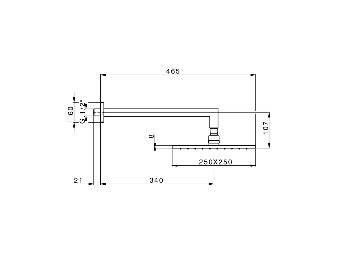 Braccio doccia con soffione WELLNESS_DS013660 - v1
