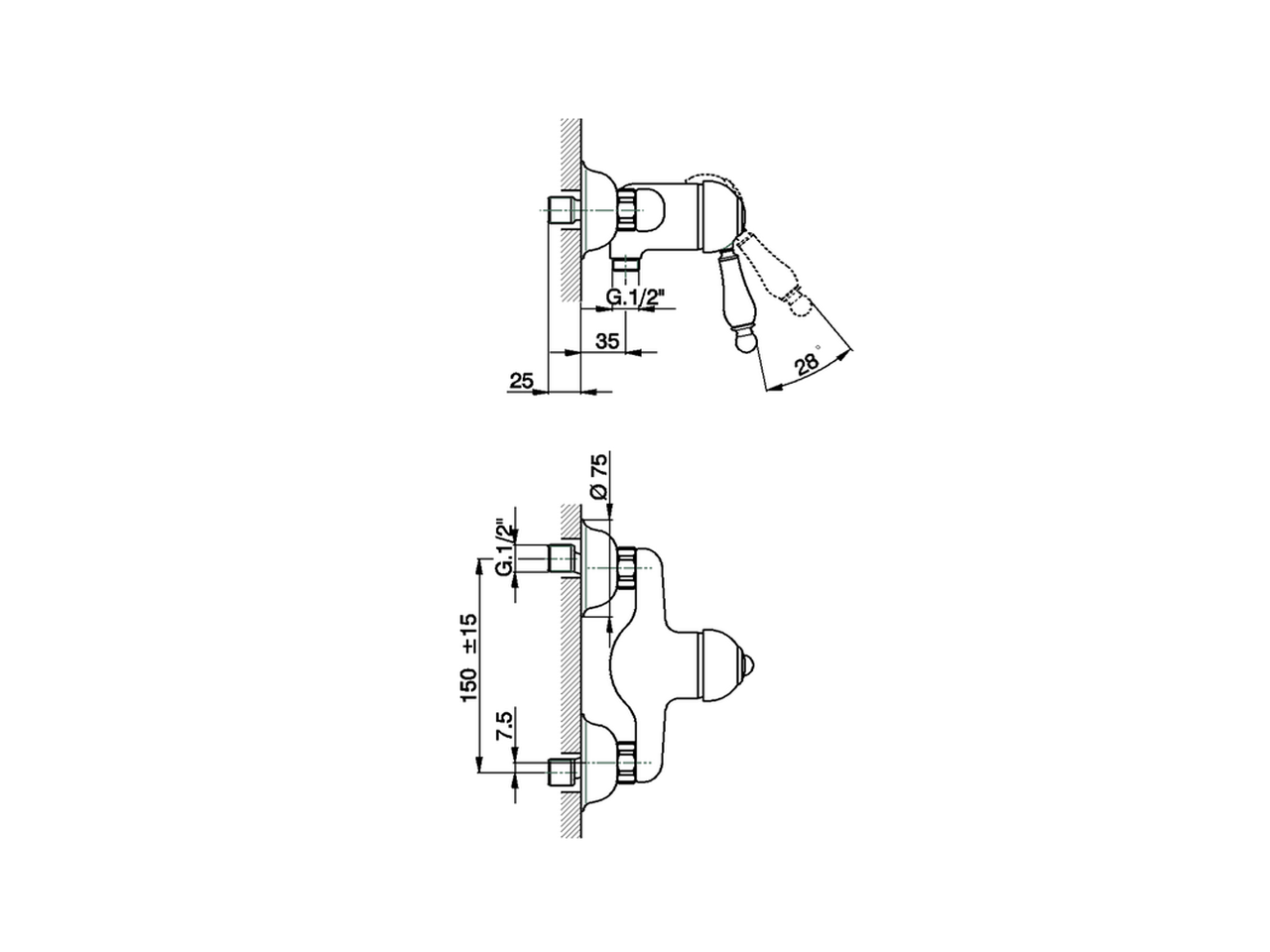 Miscelatore monocomando doccia ARCANA EMPRESS_EM000441 - v1