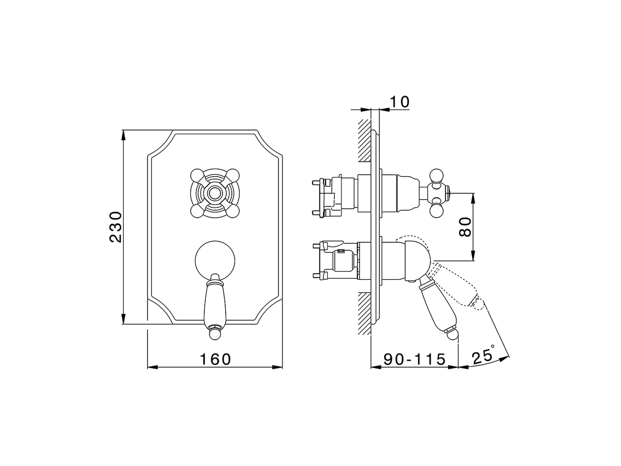 Completo Monocomando per One-Box ONE BOX_EM0BM030 - v1