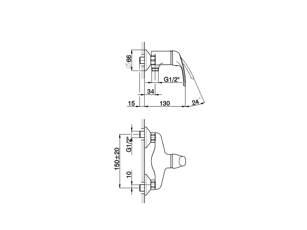 Miscelatore monocomando doccia FLASH_FL000440 - v1