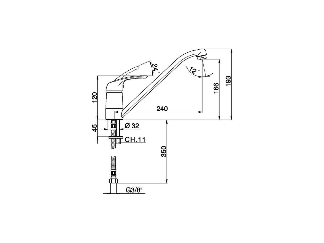 Miscelatore monocomando lavello KITCHEN_FL000580 - v1
