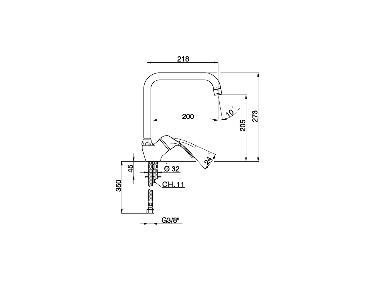 Miscelatore monocomando lavello KITCHEN_FL002520 - v1