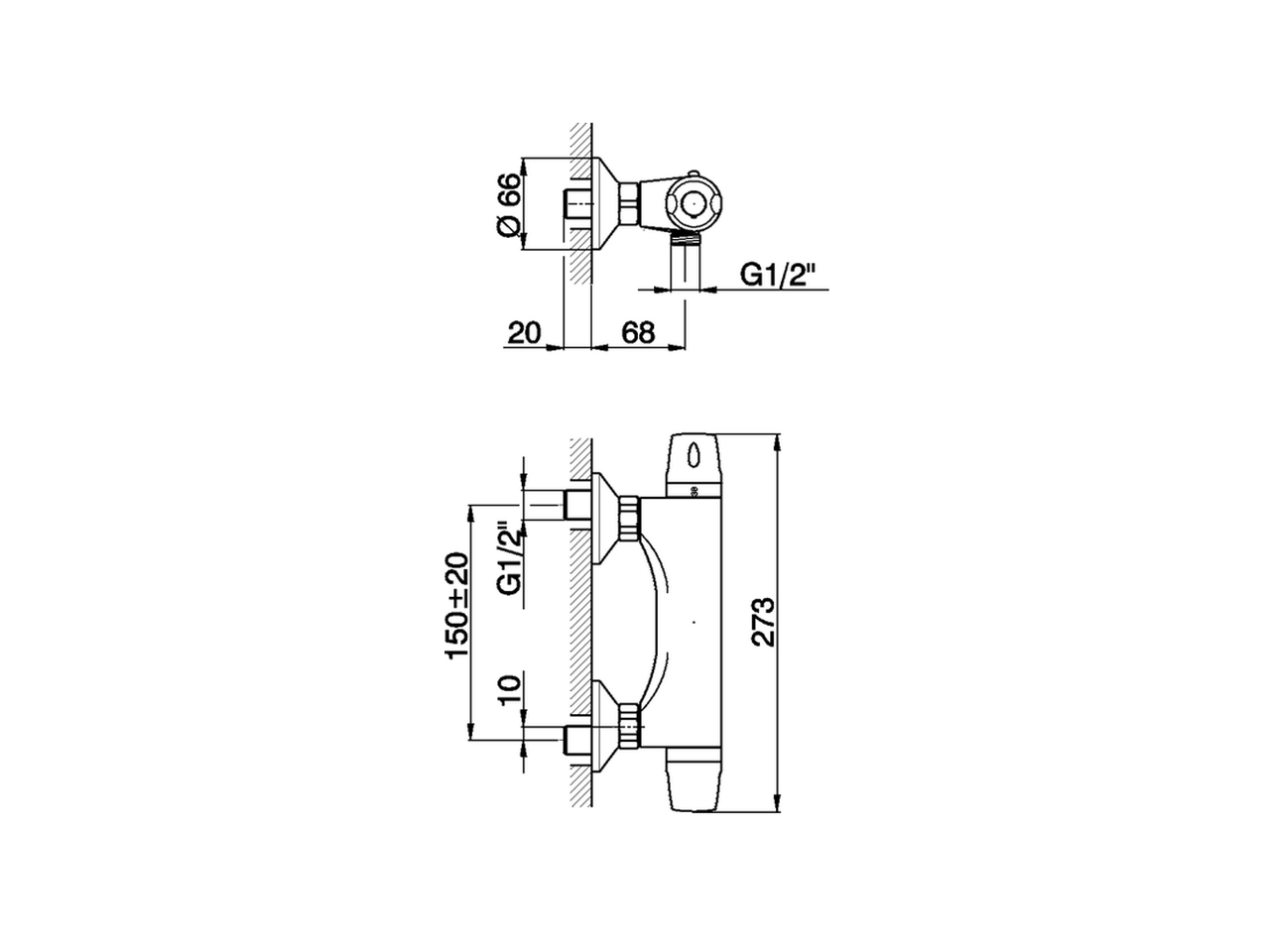 Miscelatore termostatico doccia FLASH_FLT03010 - v1