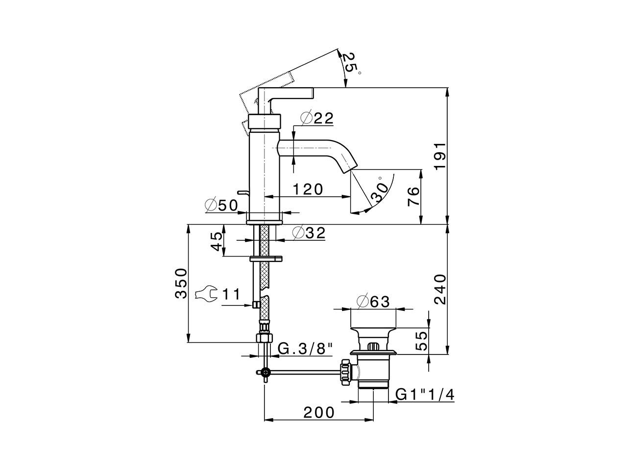 Miscelatore monocomando lavabo GRACE_GC000510 - v1