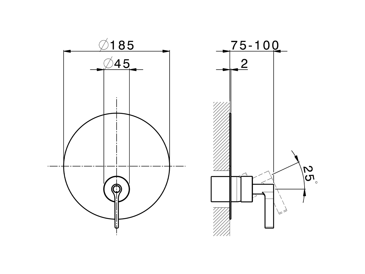 Completo Monocomando per One-Box GRACE_GC0BM010 - v1