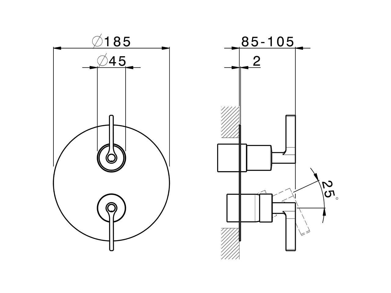 Completo Monocomando per One-Box ONE BOX_GC0BM030 - v1
