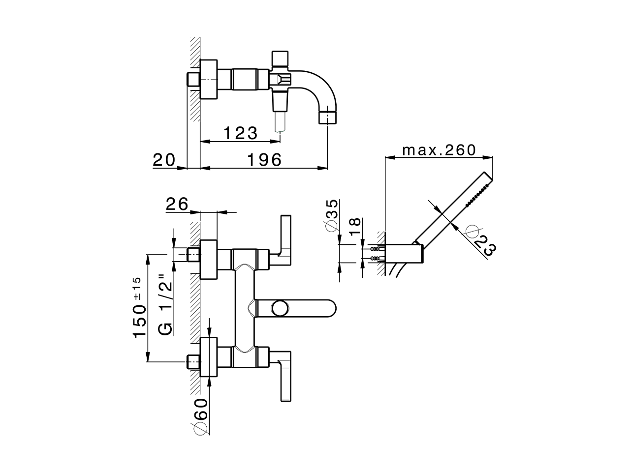 Miscelatore vasca completo GRACE_GL000120 - v1