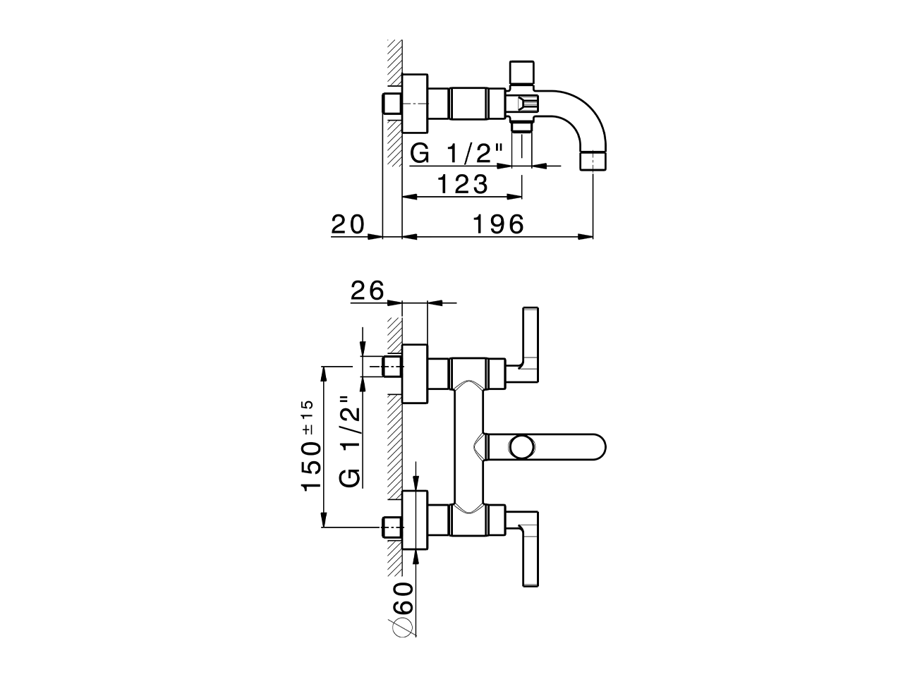Miscelatore vasca GRACE_GL000130 - v1