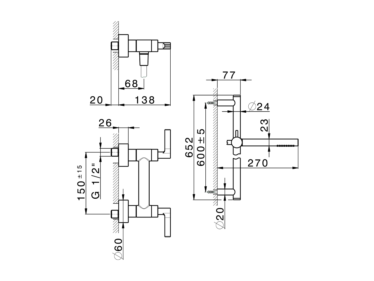 Miscelatore doccia completo GRACE_GL000460 - v1