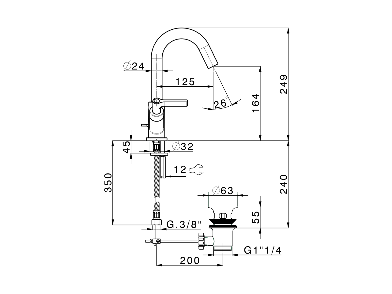 Miscelatore lavabo GRACE_GL000510 - v1