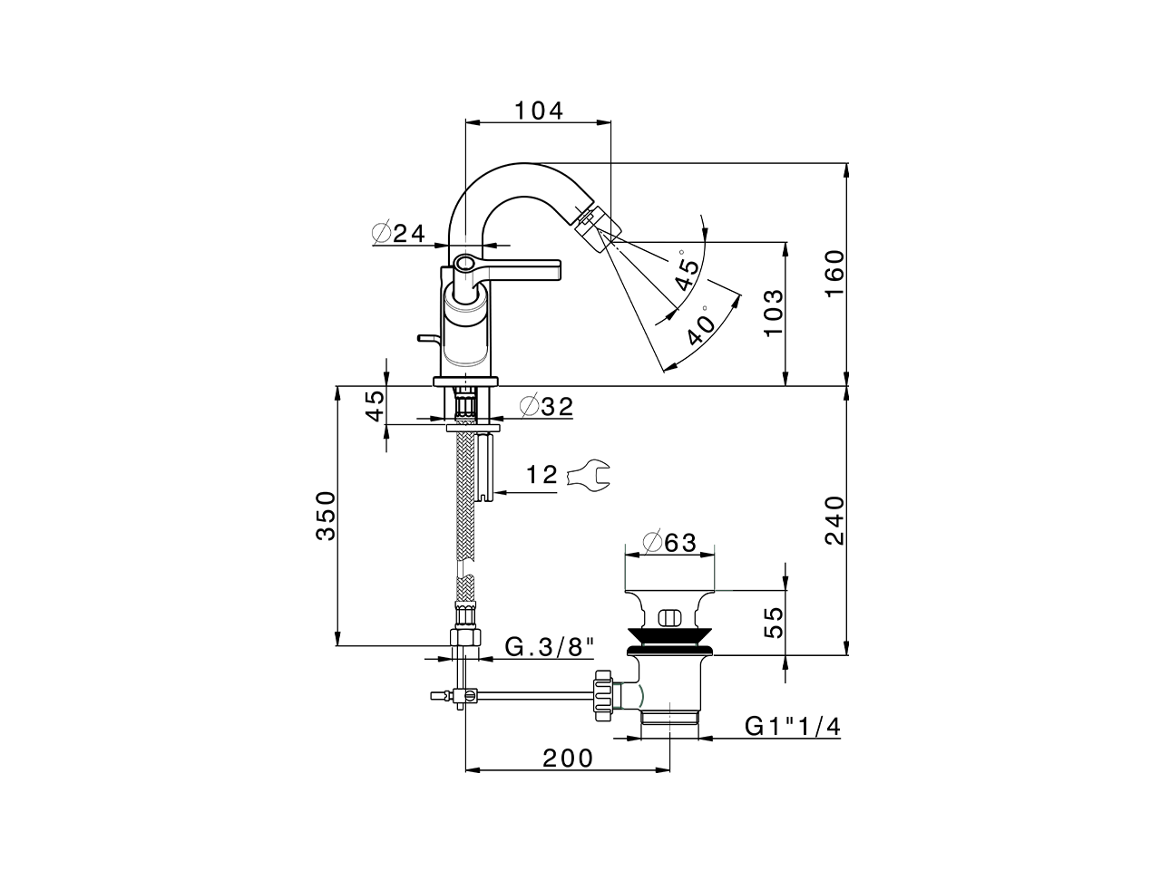 Miscelatore bidet GRACE_GL000550 - v1